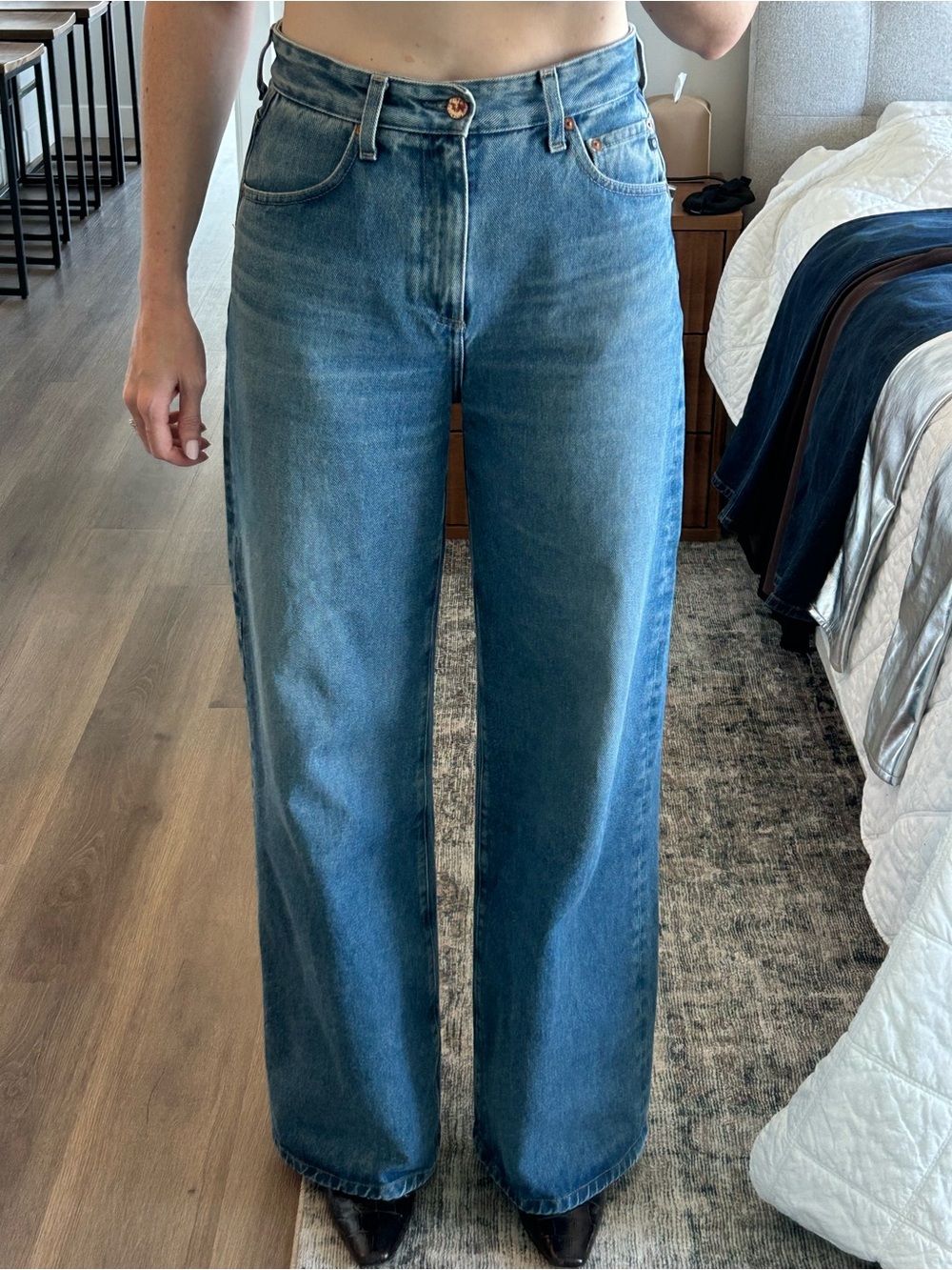 Deven High Rise Wide Leg AG Jeans